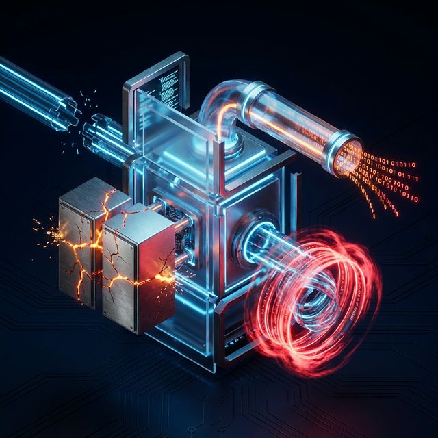 Systemic Fragility Infographic showing tight coupling fractures, API data leaks, and infinite loops in a distributed server architecture.